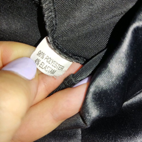 Black leggings used, shiny, size M/L, polyester