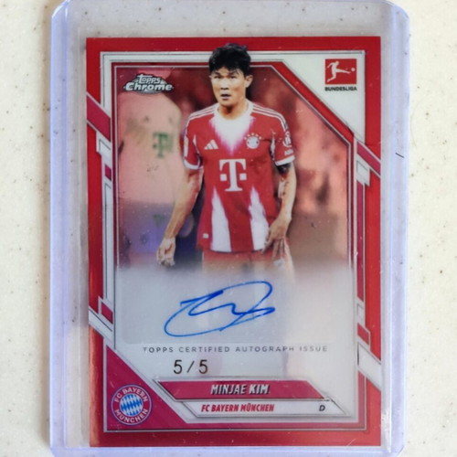 Topps Chrome Bundesliga Kim Minjae autograph card 5/5