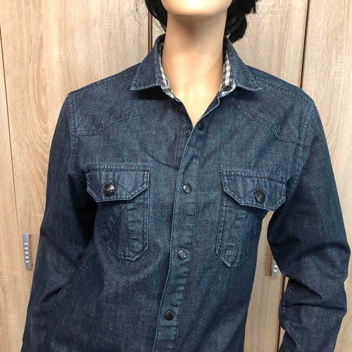 Cedar Wood State shirt new, size S/M, blue cotton