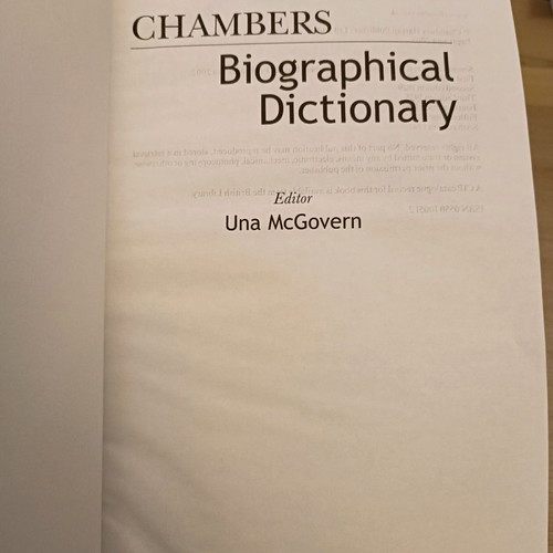 Chambers Dictionary of World History and Biographical Dictionary new