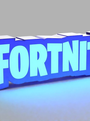 Fortnite 3D Printed Gaming Lamp new with RGB lighting