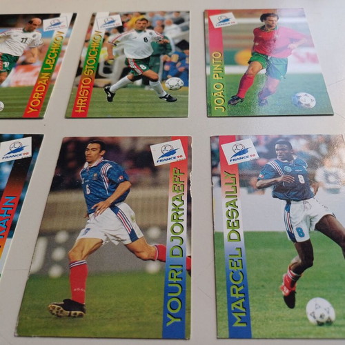 Panini France 1998 cards used, pack of 9