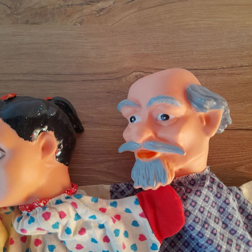 Puppet theater dolls used, set of 7, rare from the '80s