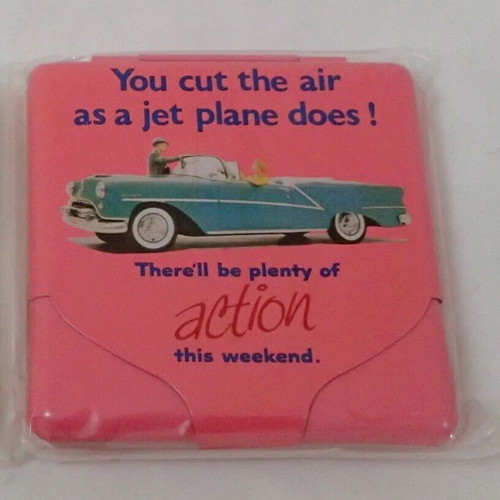 Vintage Reisenthel Programm München cigarette case unused, pink, made in Japan