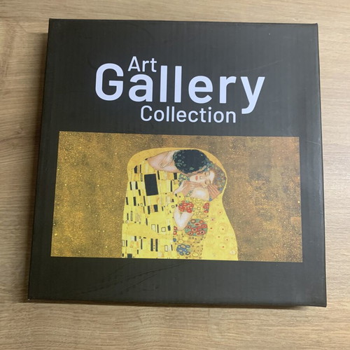 Gustav Klimt The Kiss porcelain dessert plates set of 2 new