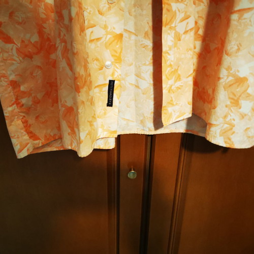 Peter Hadley summer shirt used, size large, orange