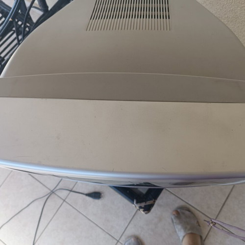 Schaub Lorenz 21-inch TV like new, silver color with remote