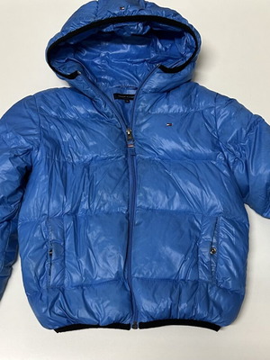 Tommy Hilfiger children's puffer jacket, light blue, size 128 cm