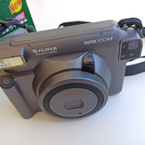 Fujifilm Instax 500AF camera used with autofocus lens