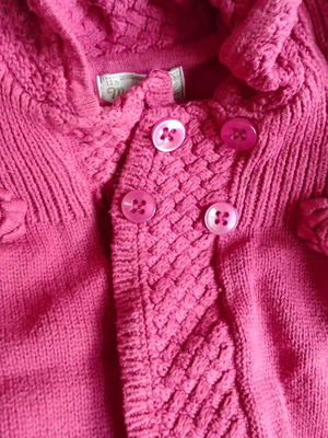 Mayoral baby cardigan with detachable hat like new