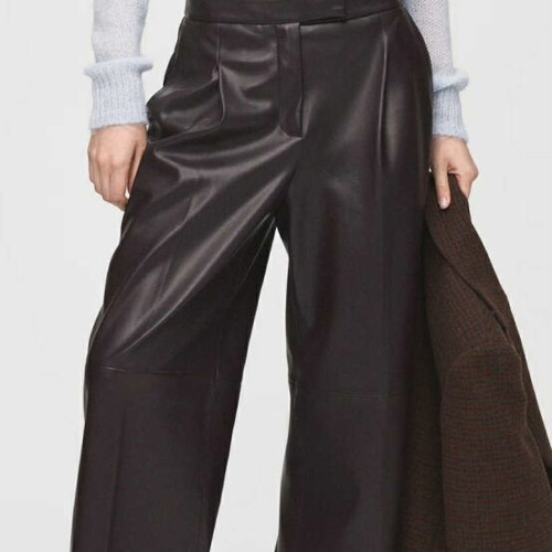 Mango pants brown new size L sold out this year