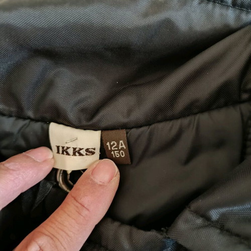 Ikks trench coat used, black, size 150
