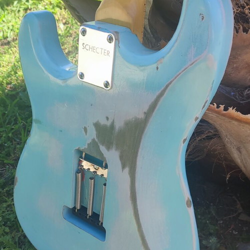 Schecter California Vintage Series electric guitar with relic look