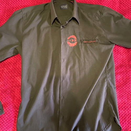 Versace jeans shirt with print and embroidery like new