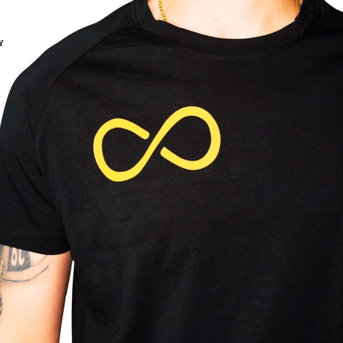 Legendary T-shirt Infinity black size L, new, cotton-spandex blend
