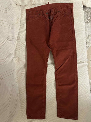 Dsquared corduroy pants brown like new, size 48