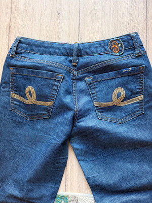 Seven blue slim jeans like new, size 26