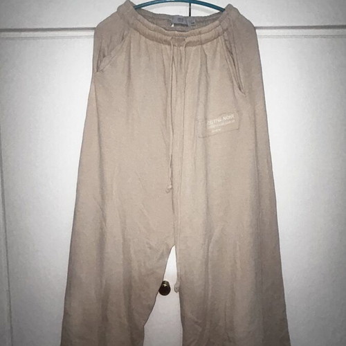 Collectiva Noir beige wide-leg pants used, size S/M