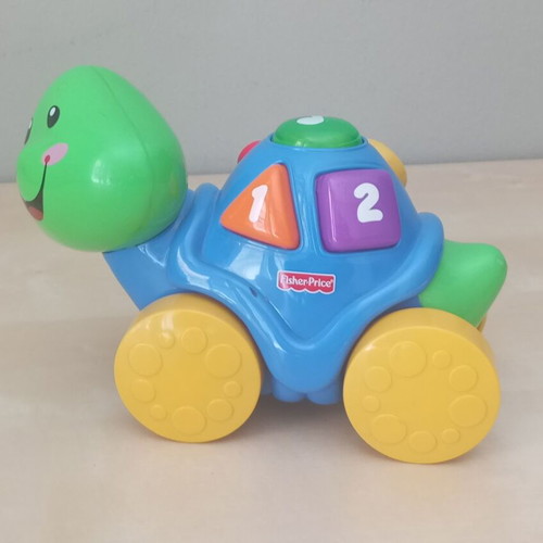 Vintage Fisher Price Turtle used educational toy