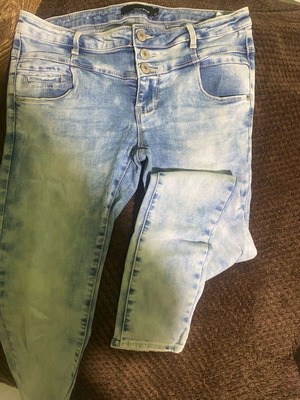 Jeans five-pocket pants used, size M 38 10