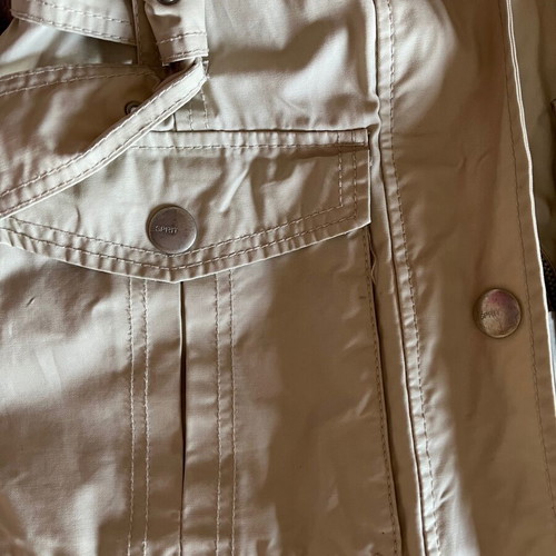 Esprit trench coat used, beige, size S with belt and hood
