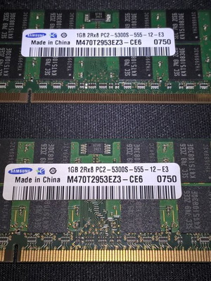 RAM (για laptop) DDR2 PC2-5300S, M470T2953EZ3 - Samsung