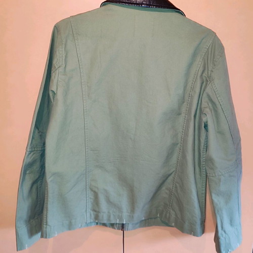 Mango women's jacket size small like new khaki cotton fabric