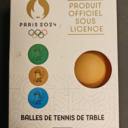 Ping pong balls official Paris 2024 new, set of 6