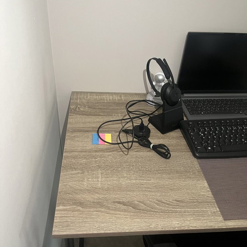Desk and chair set, soft chair for home office or study