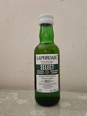 Laphroaig "Select" whisky miniature new, sealed 50ml