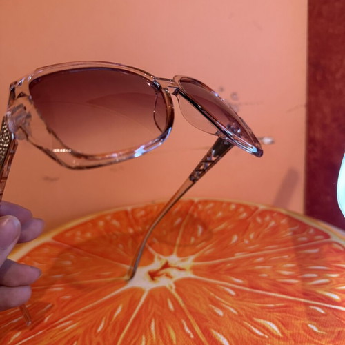 Statement Oversized Sunglasses Transparent Frame, Like New, Multicolor