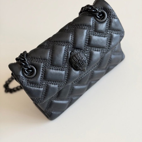 Kurt Geiger London Kensington Black Quilted Crossbody bag like new
