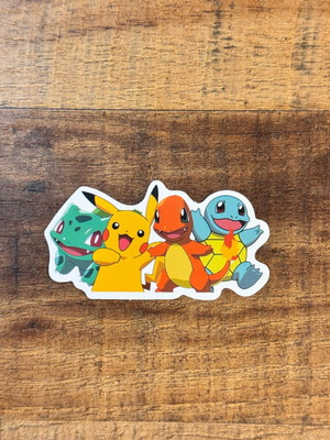Pokémon Starters Gen 1 Sticker new, vinyl