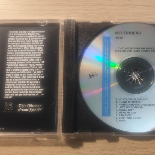 Motörhead 1916 CD like new, metal