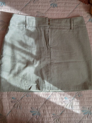 Short skirt like new, white and gray, size S