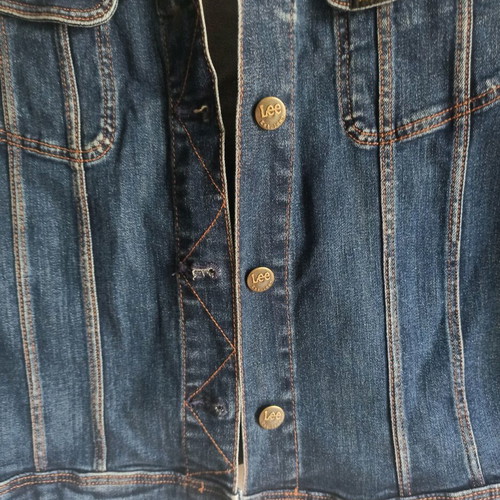 Lee denim jacket Slim Rider blue, like new, extra large women's