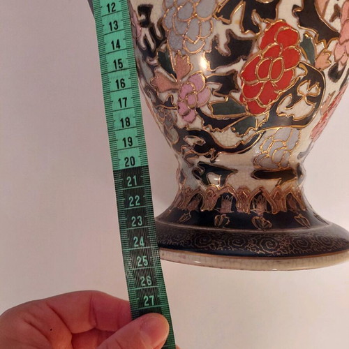 Royal Satsuma porcelain set Japan and hand-colored Chinese container like new