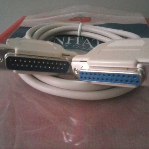 Manhattan Serial Cable DB25 Male to DB25 Female New 1.7 Meters