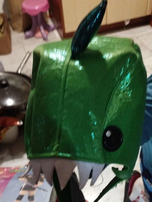 Green/Dragon kids hat H&M like new