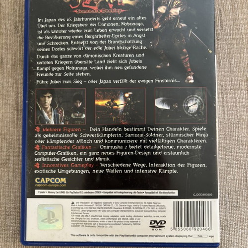 Onimusha 2 PlayStation 2 game used