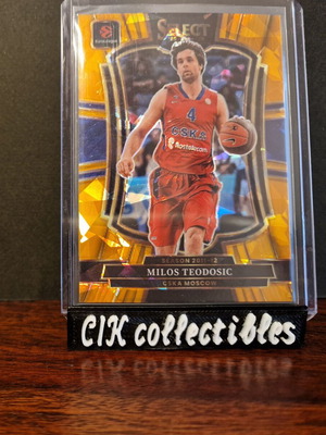 Panini Euroleague Select Milos Teodosic /125 cracked ice card