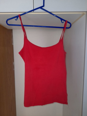 Ραντέ κόκκινη μπλούζα τοπ μέγεθος S