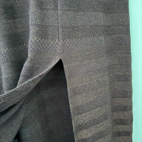 Calzedonia long brown knit dress with subtle shimmer like new, size S