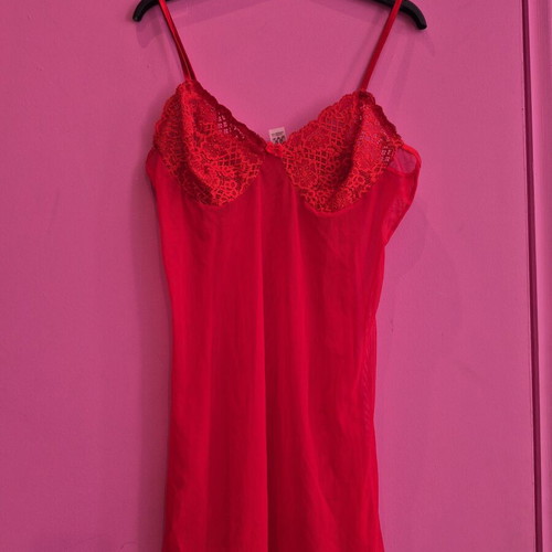 Transparent negligee red size M like new