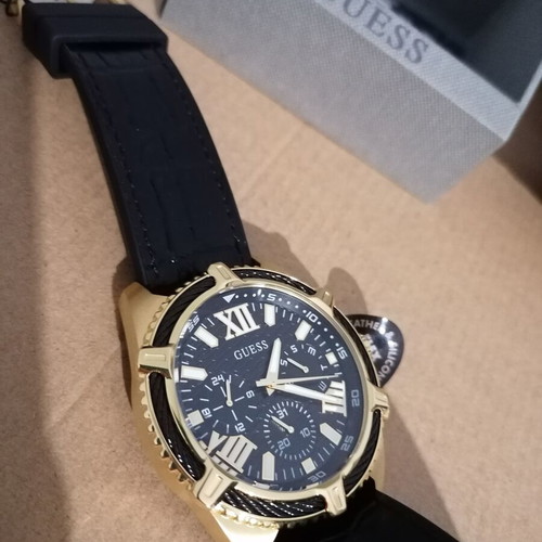 Guess Apex GW0053G3 men's watch new, gold stainless steel