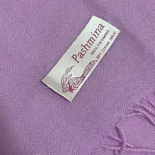 Pashmina used, light purple to lilac, 166x70 cm
