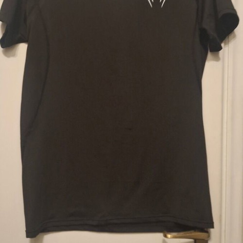 Black elastic gym t-shirt, size 3XL