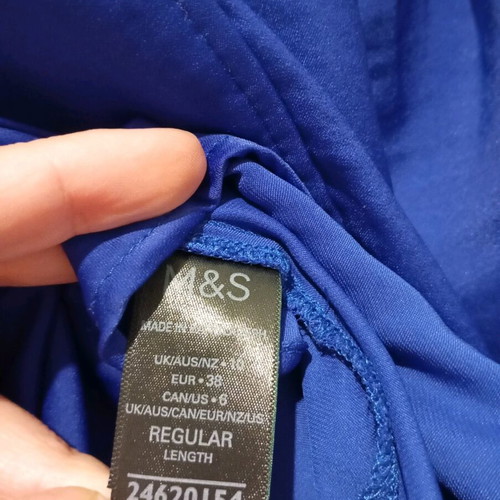 Marks & Spencer μπλούζα πουκάμισο σατέν medium σαν καινούργιο, μπλε