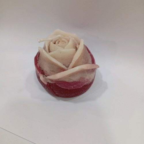 Handmade scented rose candle new