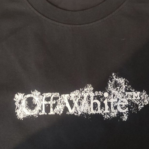Off White black t-shirt size Large with logo and arrow design